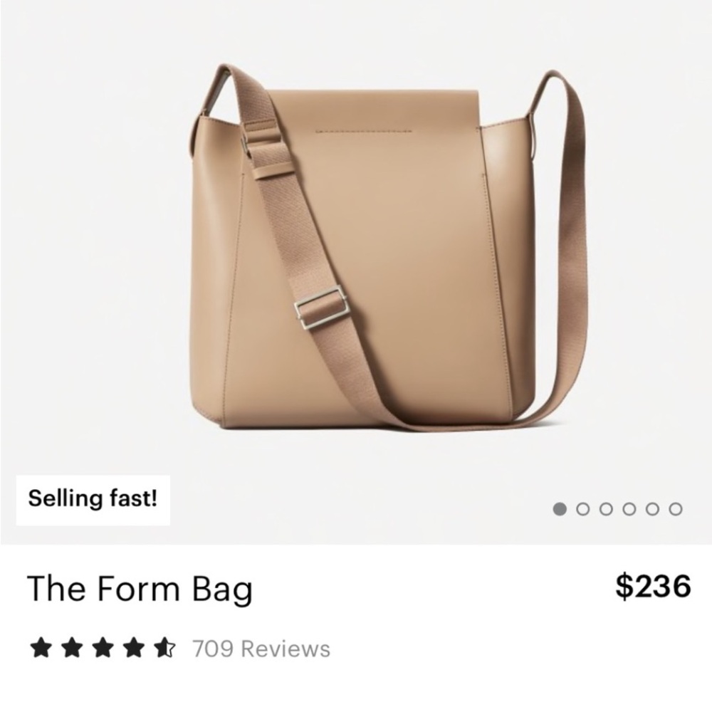 The Form Bag — Taupe Crossbody Shoulder Bag